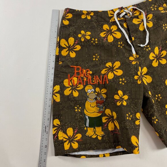 Vintage 2006 Homer Simpson Board Shorts Swim Trunks Men's XL The Simpsons - Picture 12 of 14